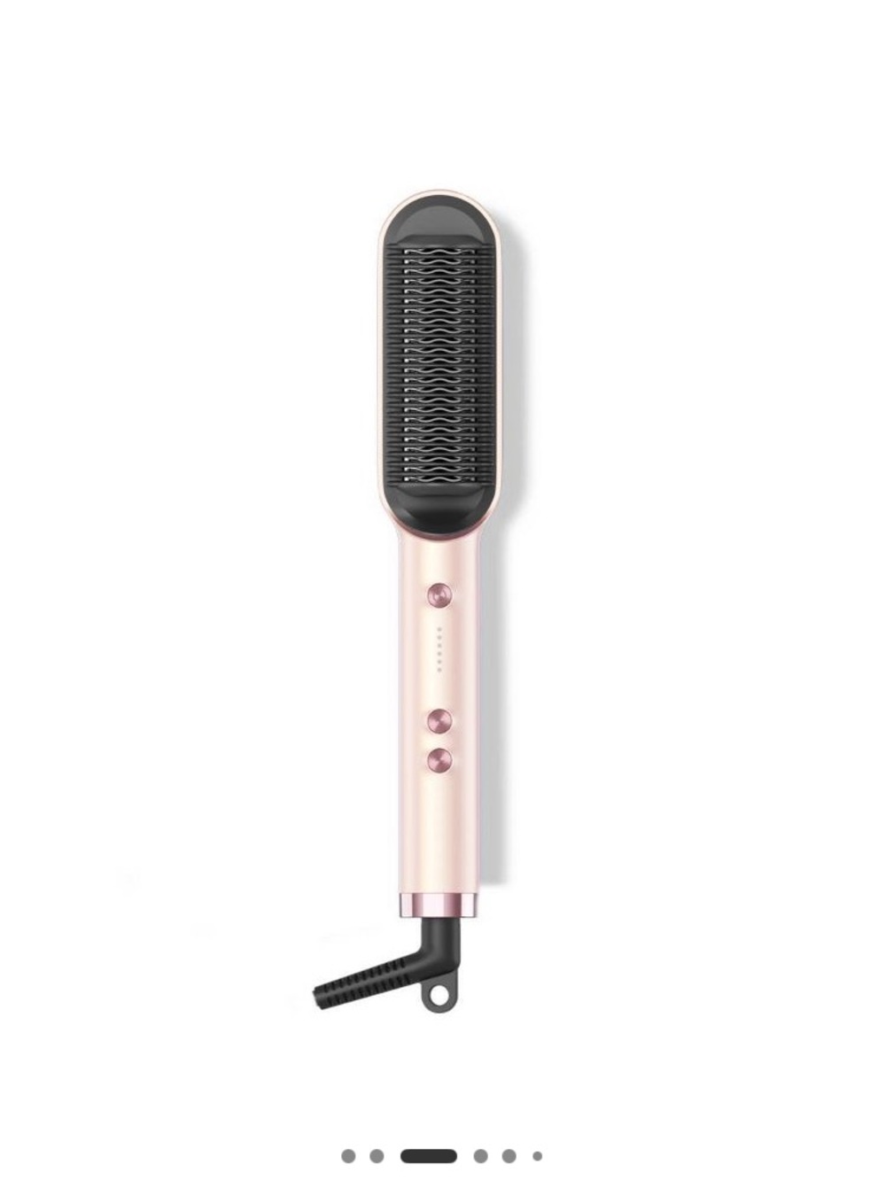 Tymo Rose Gold Straightening Brush - Sleek Women's Hair Tool 1-1/2 inch - Picture 3 of 10